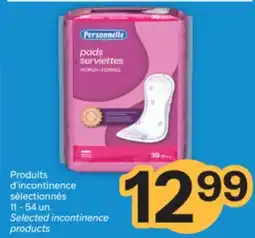 Brunet Personnelle Produits d'incontinence sélectionnés offer