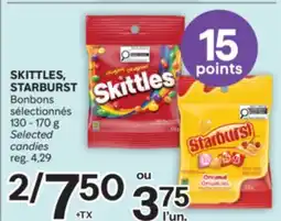 Brunet SKITTLES, STARBURST Bonbons sélectionnés offer