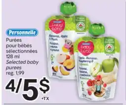 Brunet Personnelle Purées pour bébés sélectionnées offer