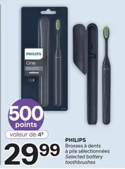 Brunet PHILIPS Brosses à dents à pile sélectionnées offer