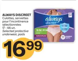 Brunet ALWAYS DISCREET Culottes, serviettes pour l'incontinence sélectionnées offer