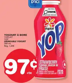 Marches Tradition YOPLAIT YOP DRINKABLE YOGURT offer