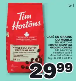 Marches Tradition TIM HORTONS COFFEE BEANS OR GROUND COFFEE offer