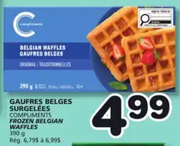 Marches Tradition COMPLIMENTS FROZEN BELGIAN WAFFLES offer
