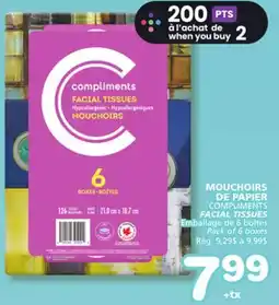 Marches Tradition COMPLIMENTS FACIAL TISSUES offer
