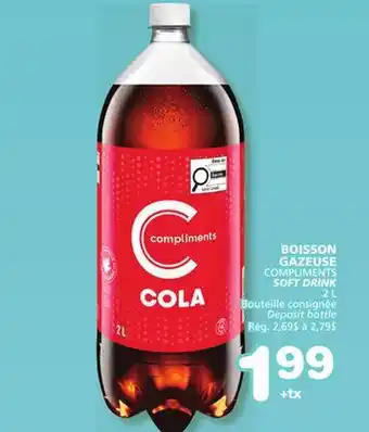 Marches Tradition COMPLIMENTS SOFT DRINK offer