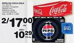 Marches Tradition PEPSI OR COCA-COLA offer