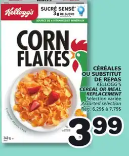 Marches Tradition KELLOGG'S CEREAL OR MEAL REPLACEMENT offer