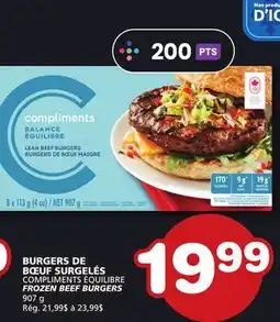 Marches Tradition COMPLIMENTS ÉQUILIBRE FROZEN BEEF BURGERS offer