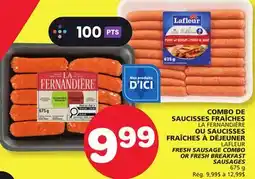 Marches Tradition LA FERNANDIÈRE, LAFLEUR FRESH SAUSAGE COMBO OR FRESH BREAKFAST SAUSAGES offer