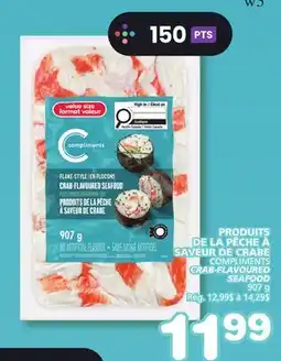 Marches Tradition COMPLIMENTS CRAB-FLAVOURED SEAFOOD offer
