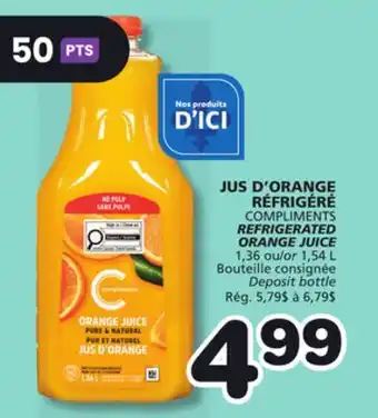 Marches Tradition COMPLIMENTS REFRIGERATED ORANGE JUICE offer