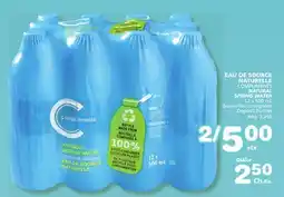 Marches Tradition COMPLIMENTS NATURAL SPRING WATER offer