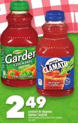 Marche Ami cocktail de légumes GardenCocktail, Mott's Clamato offer