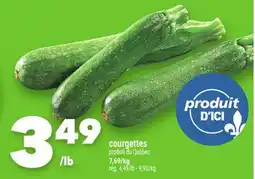 Marche Ami courgettes offer