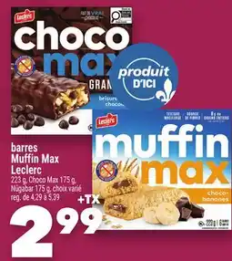 Marche Ami barres Muffin Max Leclerc offer