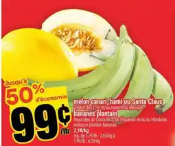 Super C melon canari, hami ou Santa Claus offer