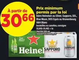 Maxi Heineken, Sapporo, SOL, Blue Moon, DOS Equis, Kronenbourg 1664 Blanc offer