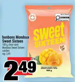 Super C bonbons Mondoux Sweet Sixteen offer