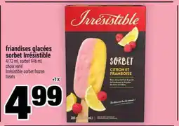 Super C friandises glacées sorbet Irrésistible offer