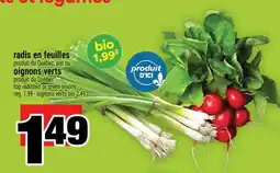 Super C Radis en feuilles ou Oignons verts offer