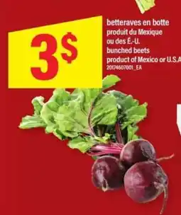 Maxi betteraves en botte offer
