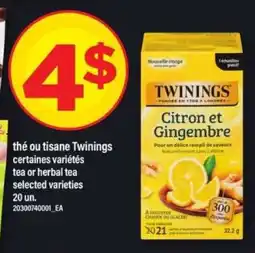 Maxi Twinings Citron et Gingembre offer
