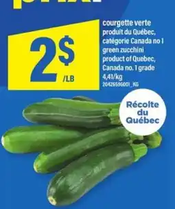 Maxi COURGETTE VERTE offer