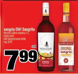 Super C sangria Olé Sangrita offer