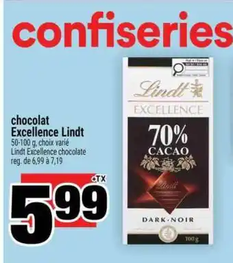 Super C CHOCOLAT EXCELLENCE LINDT offer