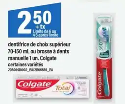 Maxi Colgate dentifrice ou brosse à dents offer