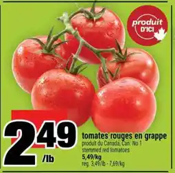Super C TOMATES ROUGES EN GRAPPE offer
