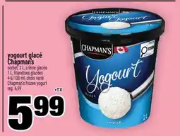 Super C YOGOURT GLACÉ CHAPMAN'S offer