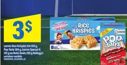 Maxi carrés Rice Krispies, Pop Tarts, barres Special K ou Nutri-Grain offer