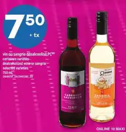 Maxi vin ou sangria désalcoolisé PC offer