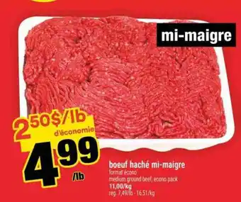 Super C BŒUF HACHÉ MI-MAIGRE offer