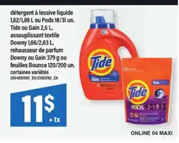 Maxi Tide ou Gain offer