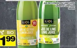 Supermarché PA JUS DE CITRON OU LIME ILIOS | Lemon or Lime Juice offer