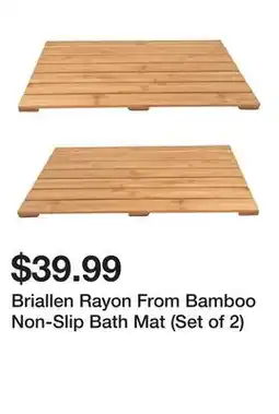 Wayfair Briallen Rayon From Bamboo Non-Slip Bath Mat (Set of 2) offer