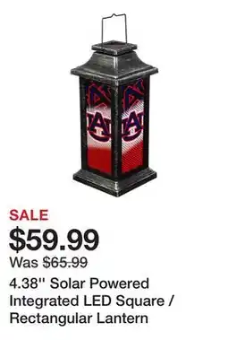 Wayfair 4.38'' Solar Powered Integrated LED Square / Rectangular Lantern offer