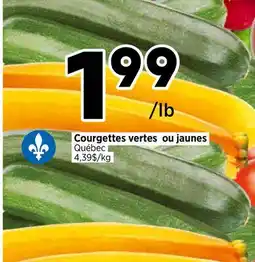 Val-Mont Courgettes vertes ou jaunes offer
