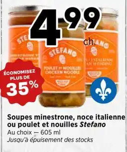 Val-Mont Soupes minestrone, noce italienne ou poulet et nouilles Stefano offer