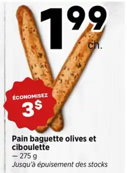 Val-Mont Pain baguette olives et ciboulette offer