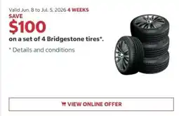 Costco Bridgestone tires offer