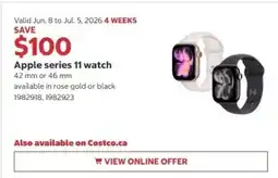 Costco Apple series 11 watch offer