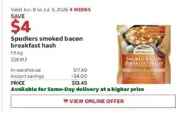Costco Spudlers smoked bacon breakfast hash offer