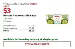 Costco Herdez Avo tomatillo salsa offer