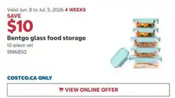 Costco Bentgo glass food storage offer