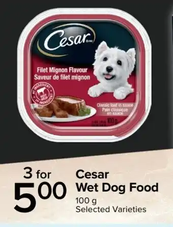 Metro Cesar Wet Dog Food offer