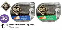Metro Nature's recipe wet dog food offer